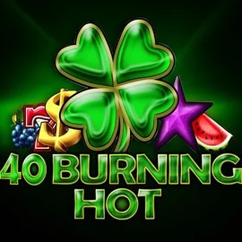 Enjoy 40 Burning Hot by Amusnet Interactive – logo hosted on slotornadocasinos.ca
