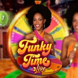 Funky Time slot visual from Evolution available on slotornadocasinos.ca