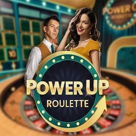 Official Live Casino logo: PowerUP Roulette by Pragmatic Play at Slotornado Casino