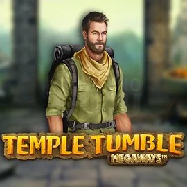 Temple Tumble Megaways online game logo by Relax Gaming on slotornadocasinos.ca