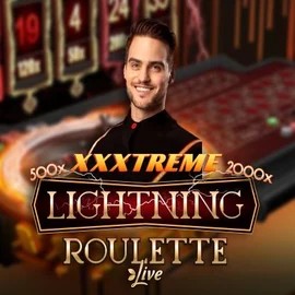 Official Live Casino logo: XXXtreme Lightning Roulette by Evolution at Slotornado Casino